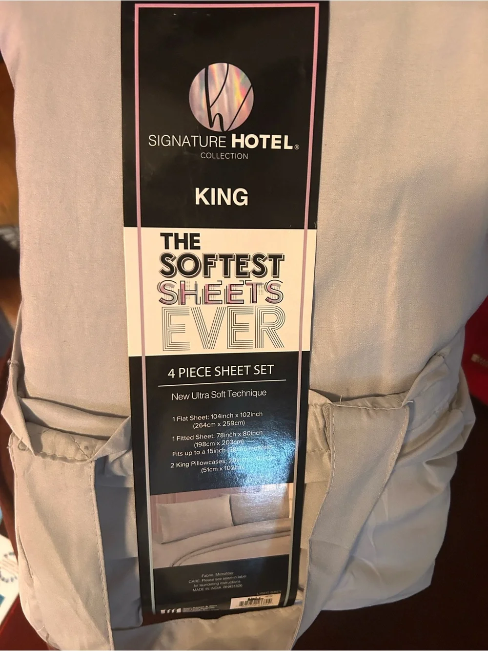 Signature King Sheet Set - Light Gray